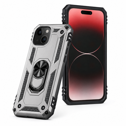 Anti-Drop Matte Hybrid Case for Apple iPhone 14 - Grey