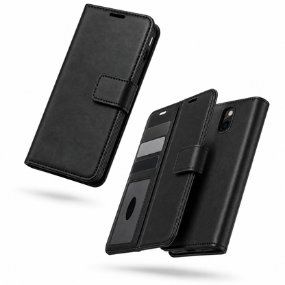 Photo ID Wallet Case for Apple iPhone 15 - Black