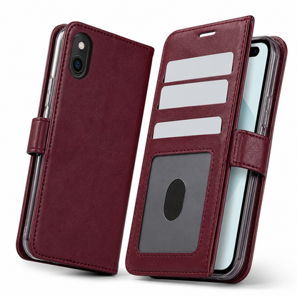 Photo ID Wallet for Apple iPhone 15 - Wine