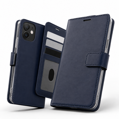 Photo ID Wallet for Apple iPhone 15 - Navy