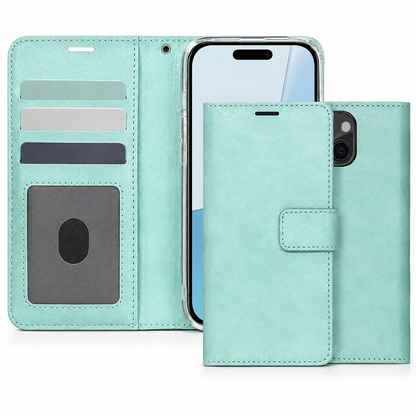 Photo ID Wallet for Apple iPhone 15 - Teal