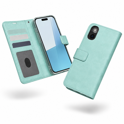 Photo ID Wallet for Apple iPhone 15 - Teal