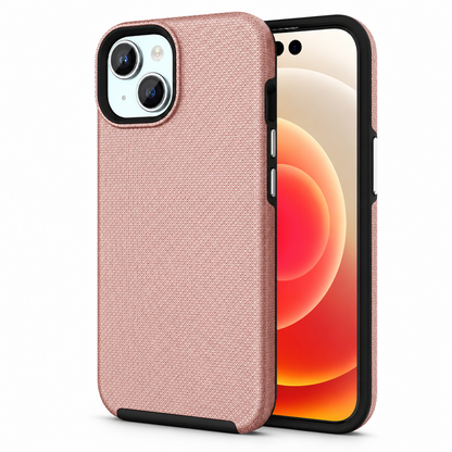 Dotted Comm Case for Apple iPhone 15 - Rose Gold
