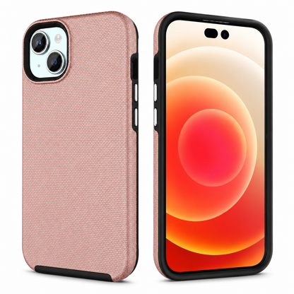 Dotted Comm Case for Apple iPhone 15 - Rose Gold