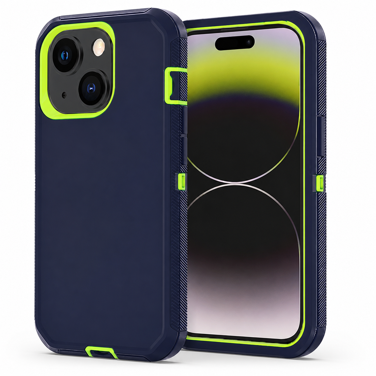 Triple Protection Case for Apple iPhone 14 - Lime