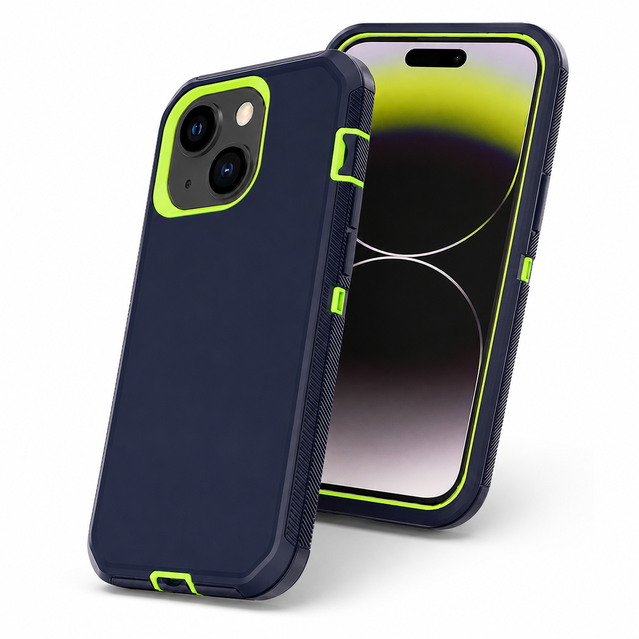 Triple Protection Case for Apple iPhone 15 - Lime