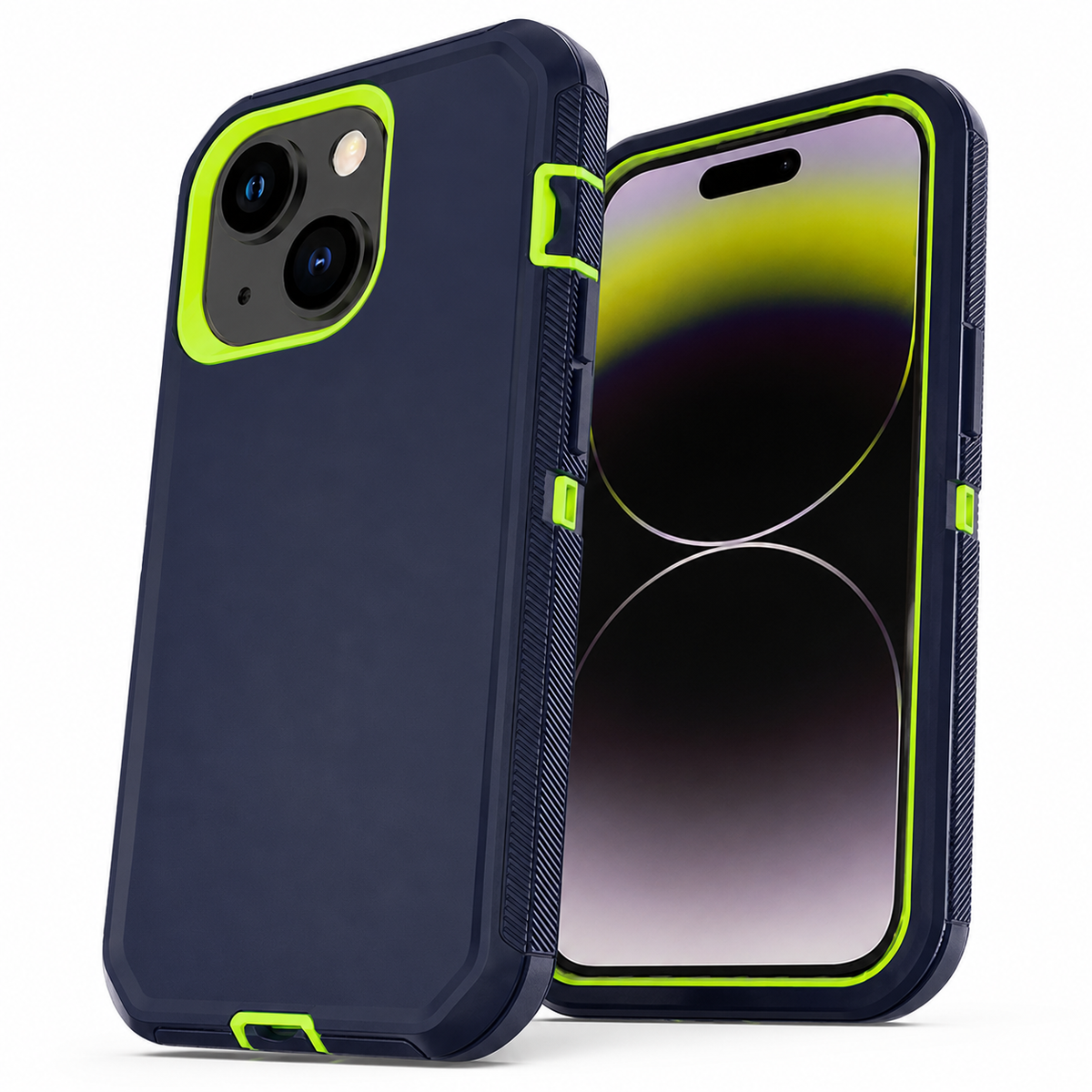 Triple Protection Case for Apple iPhone 15 - Lime