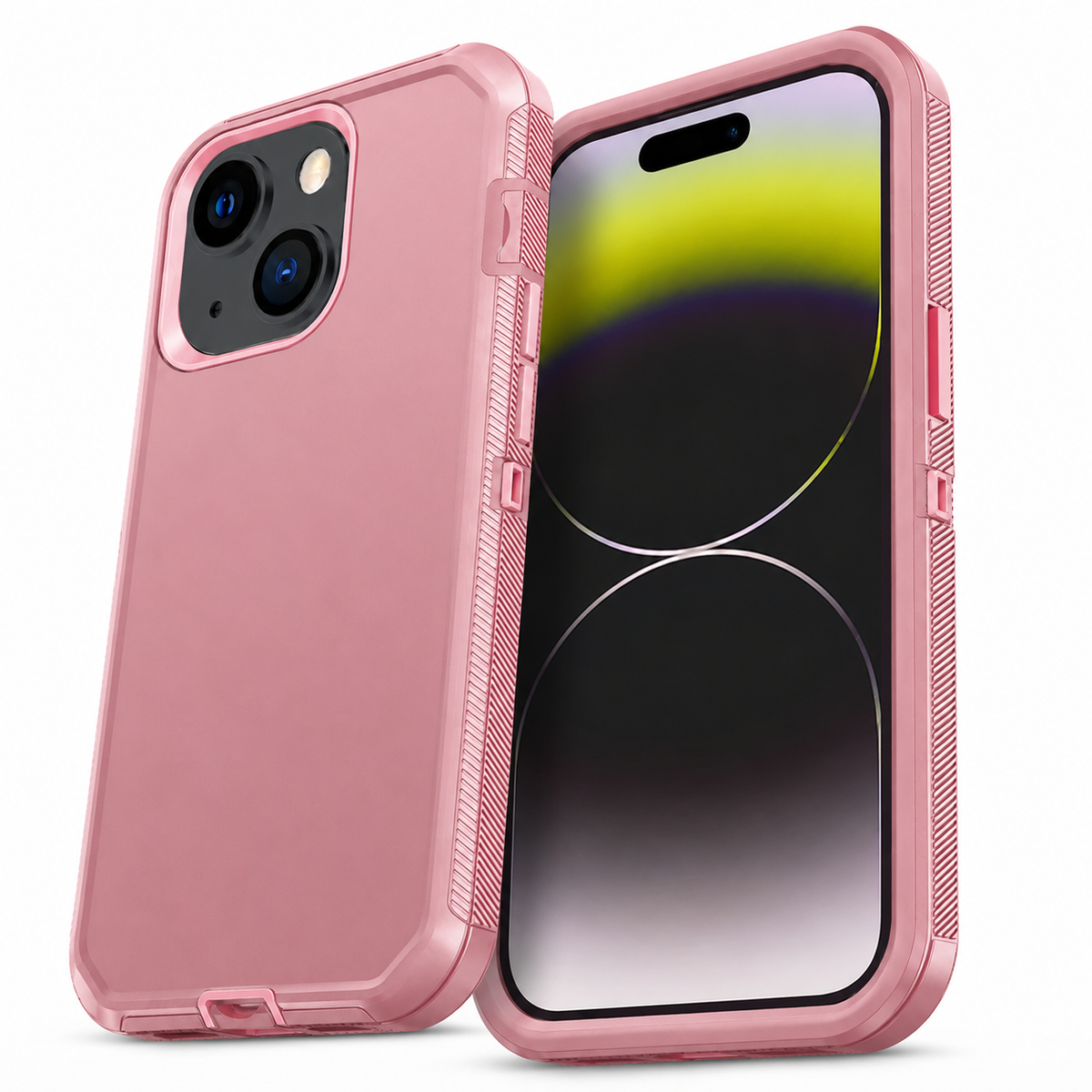 Triple Protection Case for Apple iPhone 15 - Rose Gold