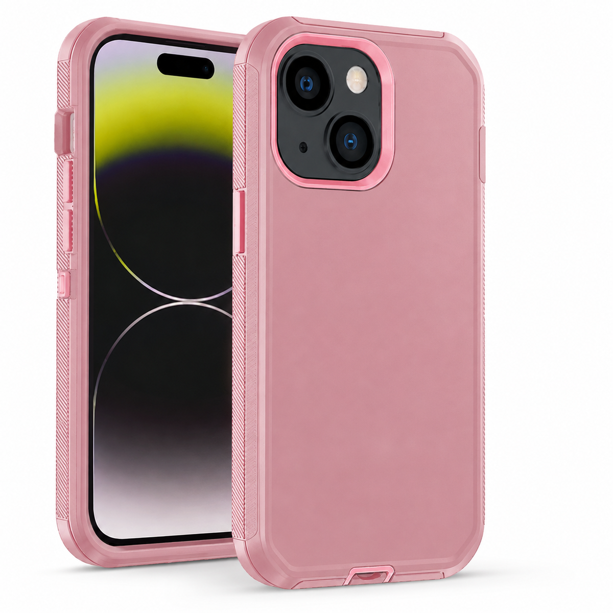 Triple Protection Case for Apple iPhone 15 - Rose Gold