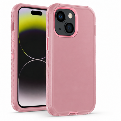 Triple Protection Case for Apple iPhone 15 - Rose Gold
