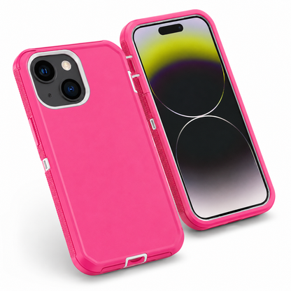 Triple Protection Case for Apple iPhone 15 - Hot Pink