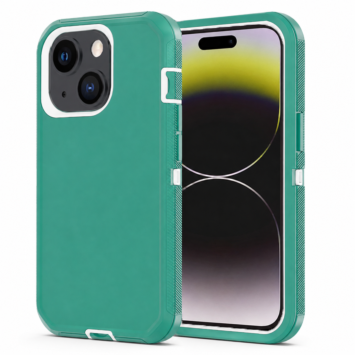 Triple Protection Case for Apple iPhone 15 - Teal
