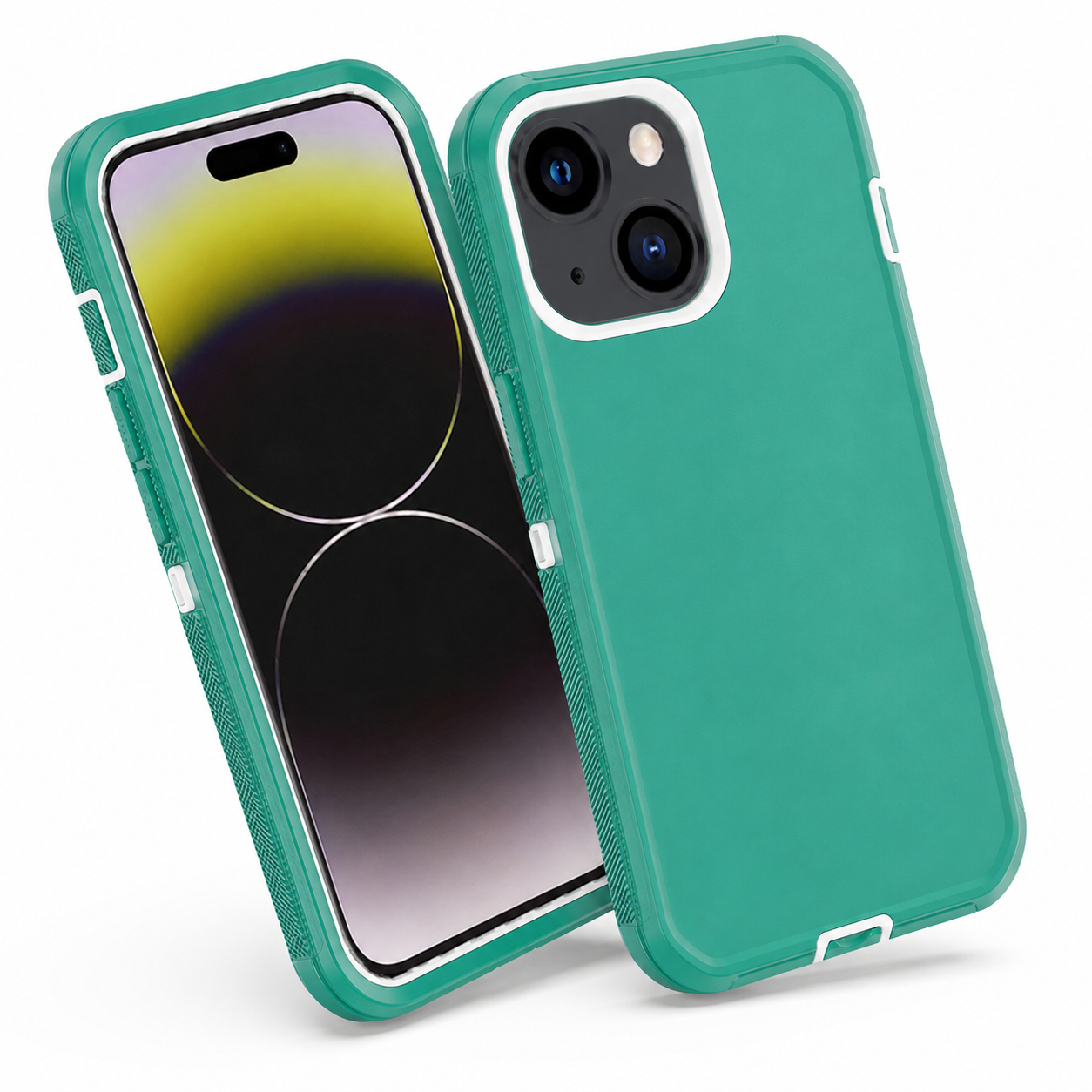 Triple Protection Case for Apple iPhone 15 - Teal