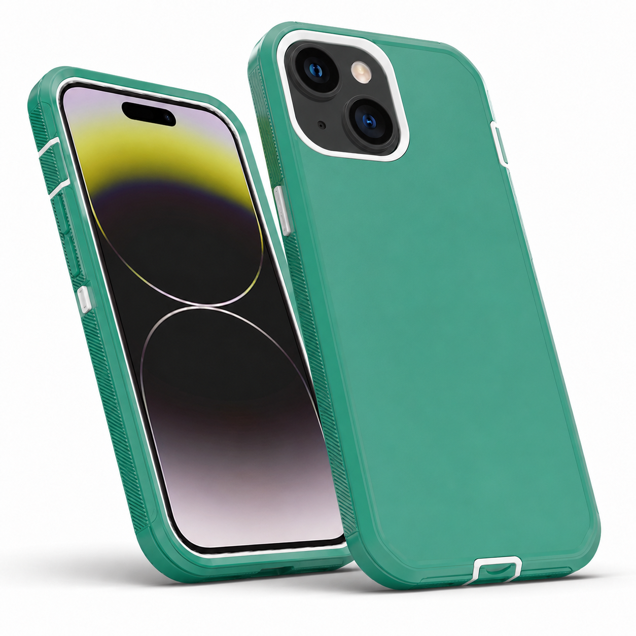 Triple Protection Case for Apple iPhone 15 - Teal