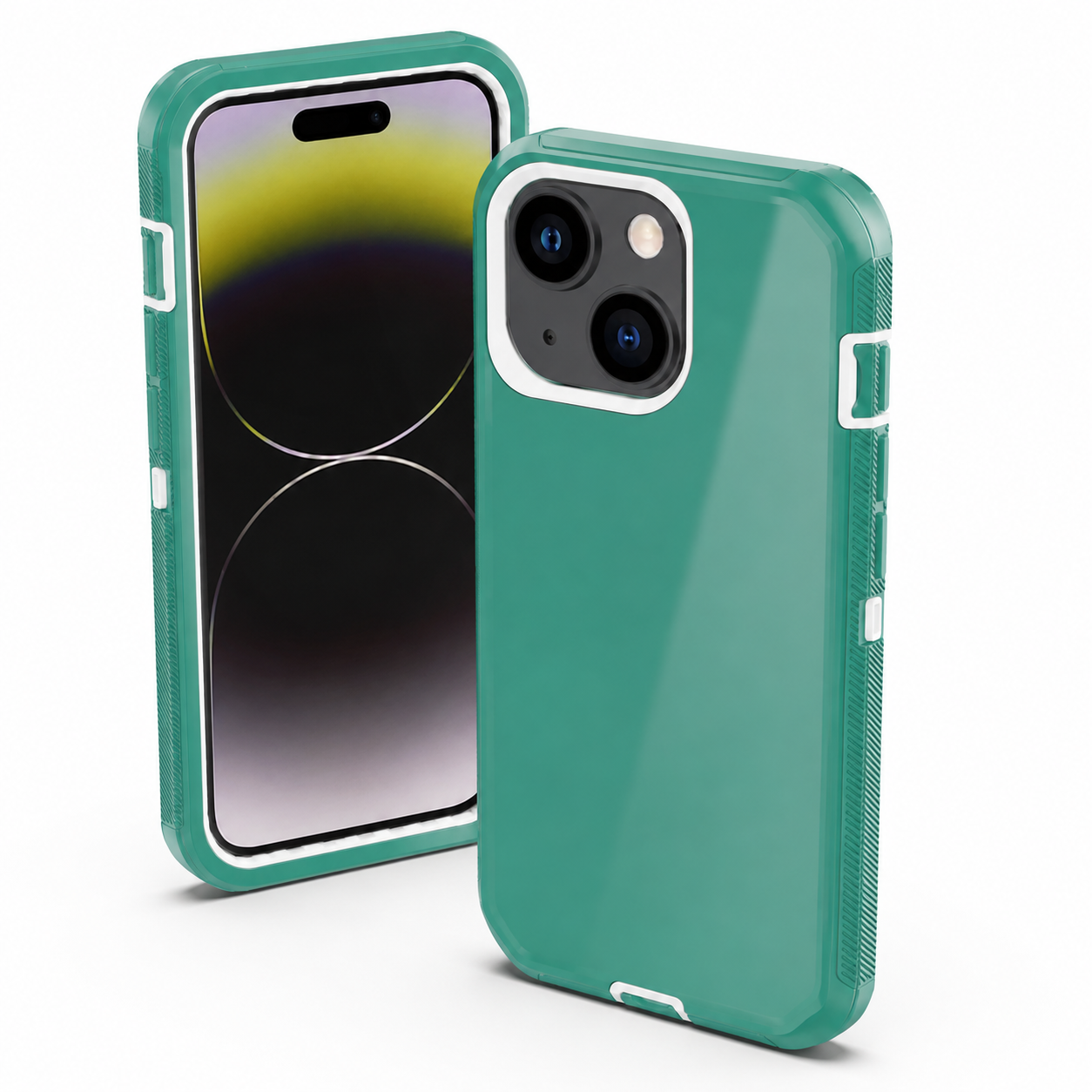 Triple Protection Case for Apple iPhone 15 - Teal