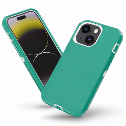 Triple Protection Case for Apple iPhone 15 - Teal