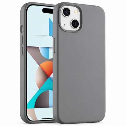 Premium Liquid Silicone Case for Apple iPhone 15 - Grey