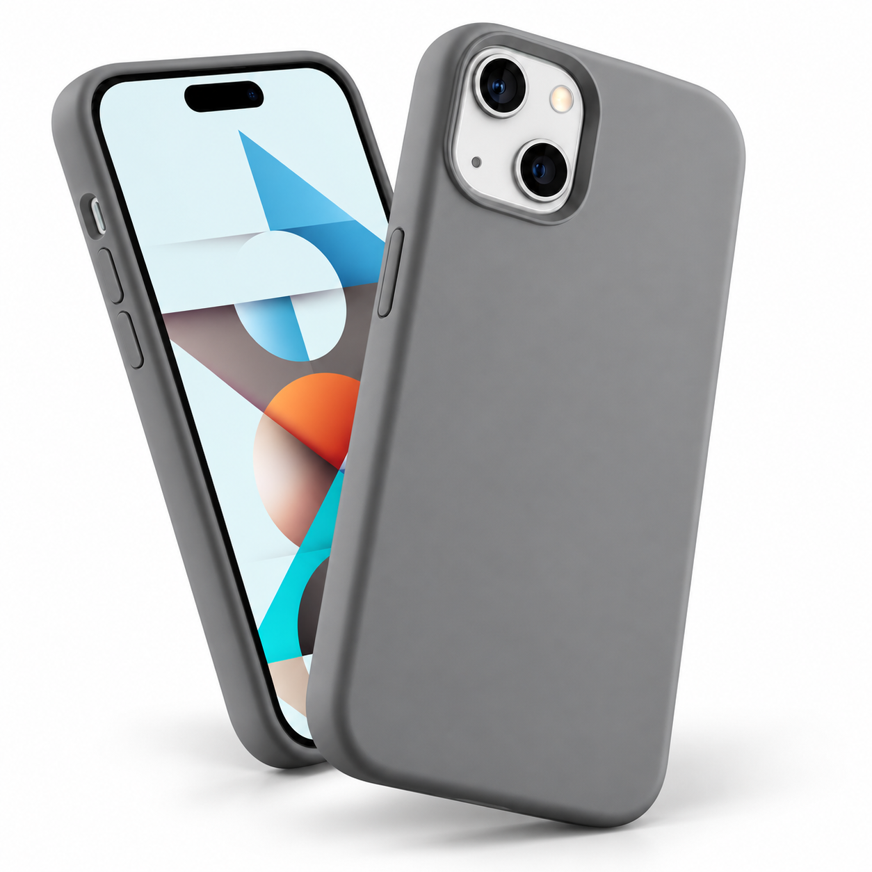 Premium Liquid Silicone Case for Apple iPhone 15 - Grey