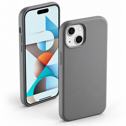 Premium Liquid Silicone Case for Apple iPhone 15 - Grey