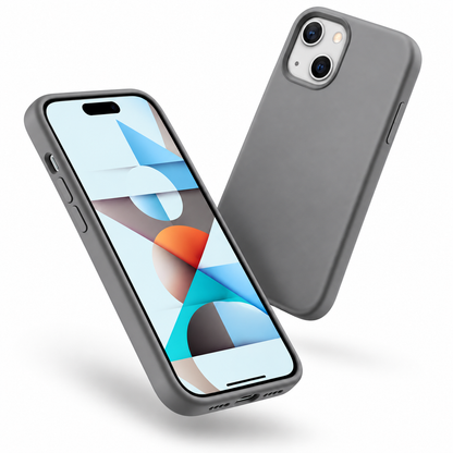 Premium Liquid Silicone Case for Apple iPhone 15 - Grey