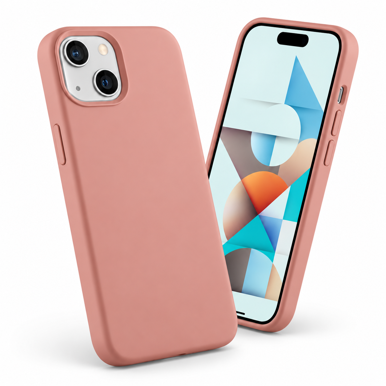 Premium Liquid Silicone Case for Apple iPhone 15 - Light Pink
