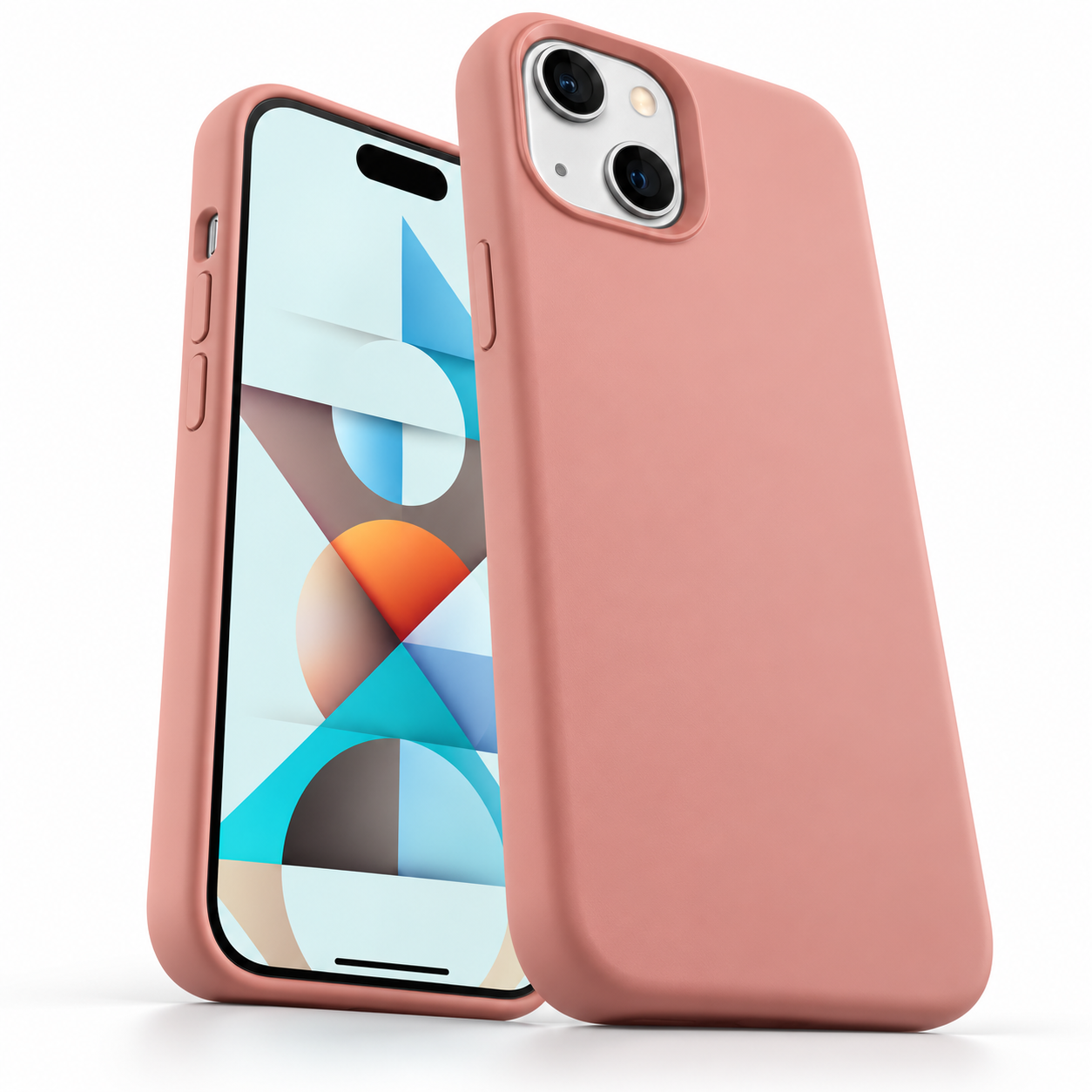 Premium Liquid Silicone Case for Apple iPhone 15 - Light Pink