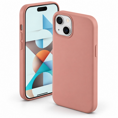 Premium Liquid Silicone Case for Apple iPhone 15 - Light Pink