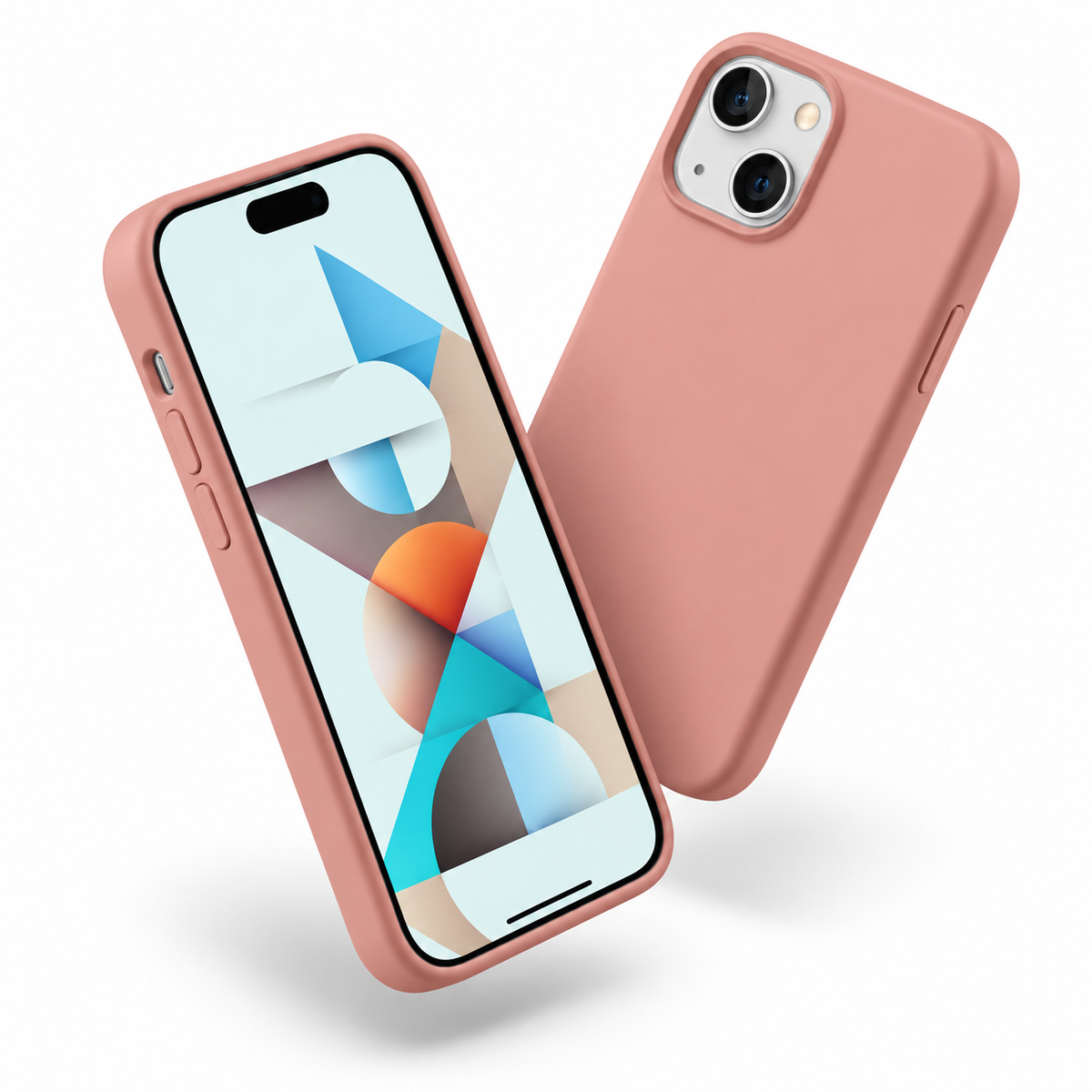 Premium Liquid Silicone Case for Apple iPhone 15 - Light Pink
