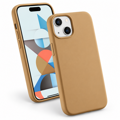 Premium Liquid Silicone Case for Apple iPhone 15 - Brown
