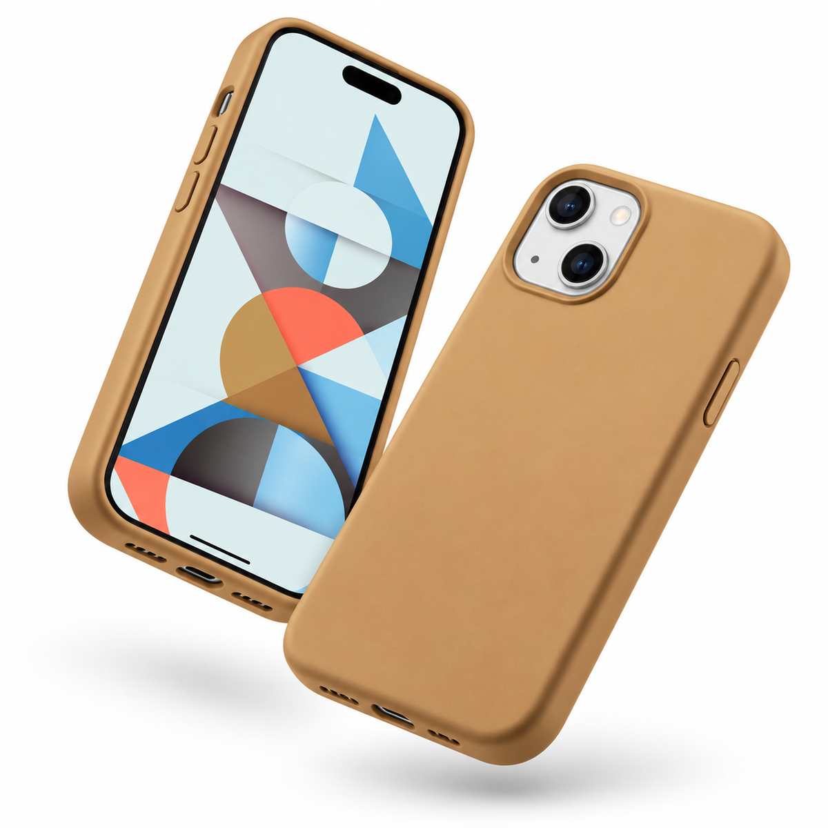 Premium Liquid Silicone Case for Apple iPhone 15 - Brown
