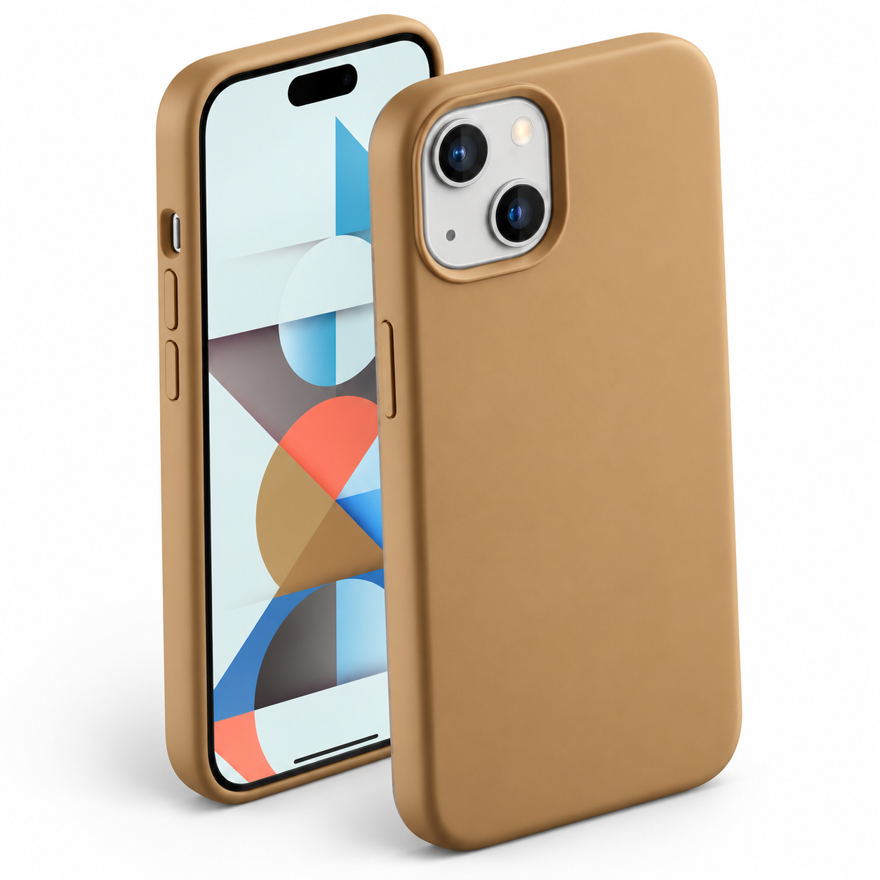 Premium Liquid Silicone Case for Apple iPhone 15 - Brown