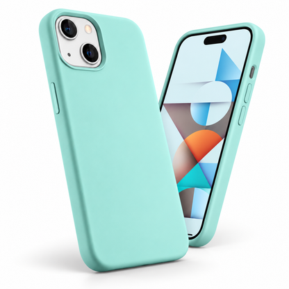 Premium Liquid Silicone Case for Apple iPhone 15 - Teal