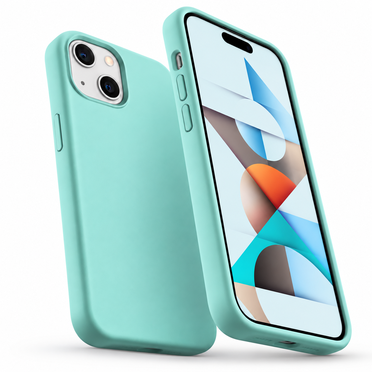 Premium Liquid Silicone Case for Apple iPhone 15 - Teal