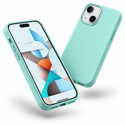 Premium Liquid Silicone Case for Apple iPhone 15 - Teal