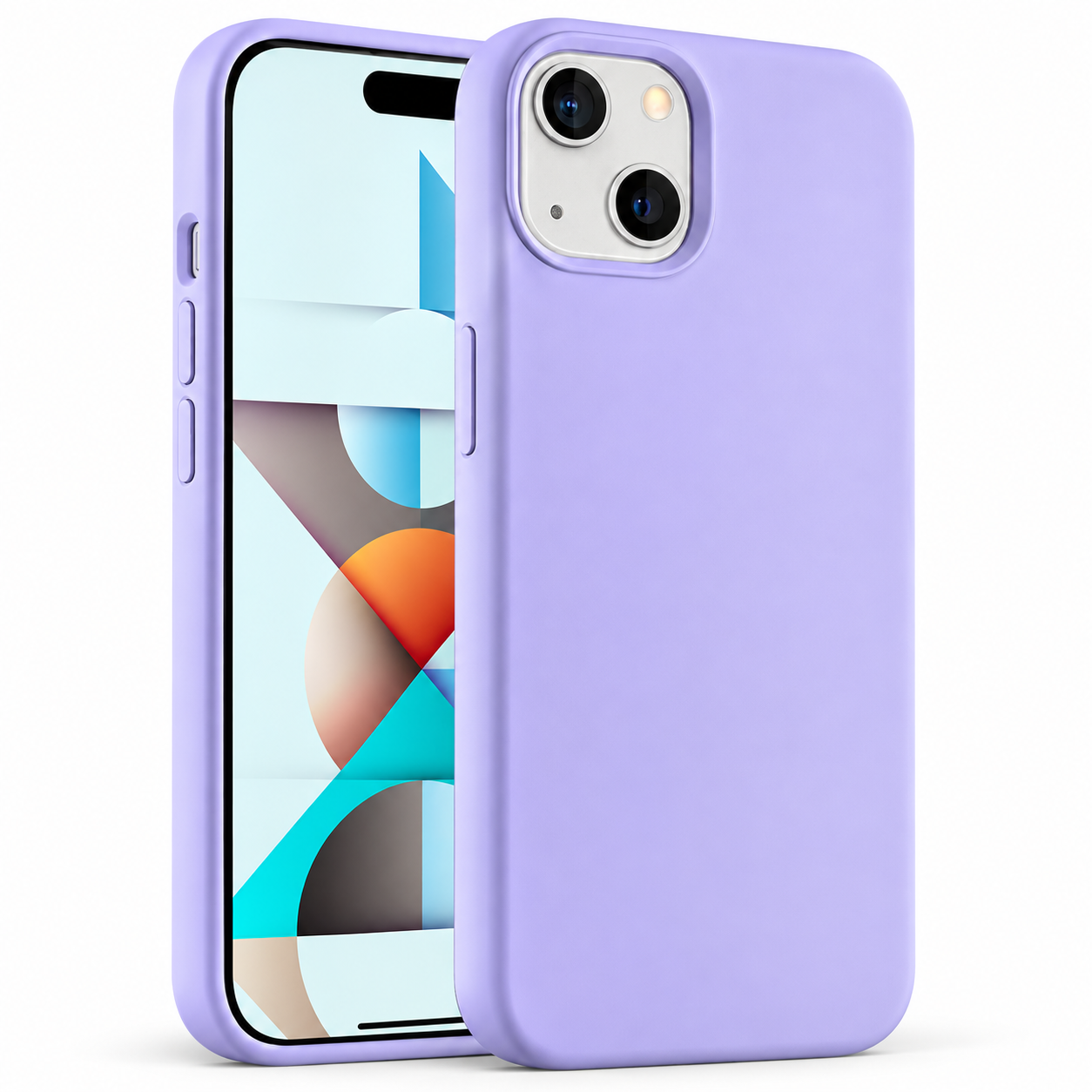 Premium Liquid Silicone Case for Apple iPhone 15 - Light Purple