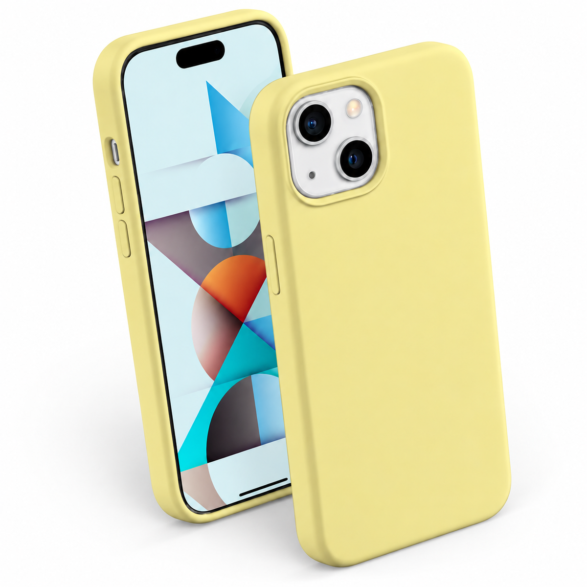 Premium Liquid Silicone Case for Apple iPhone 15 - Yellow