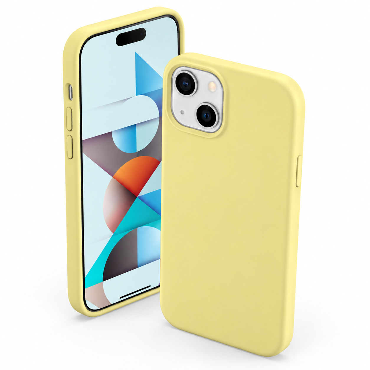 Premium Liquid Silicone Case for Apple iPhone 15 - Yellow