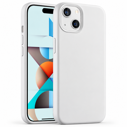 Premium Liquid Silicone Case for Apple iPhone 15 - White