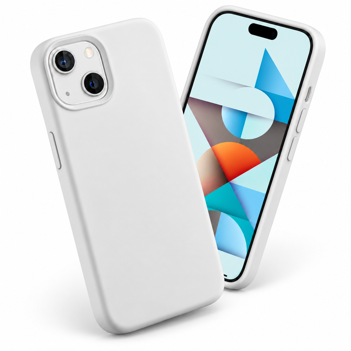 Premium Liquid Silicone Case for Apple iPhone 15 - White