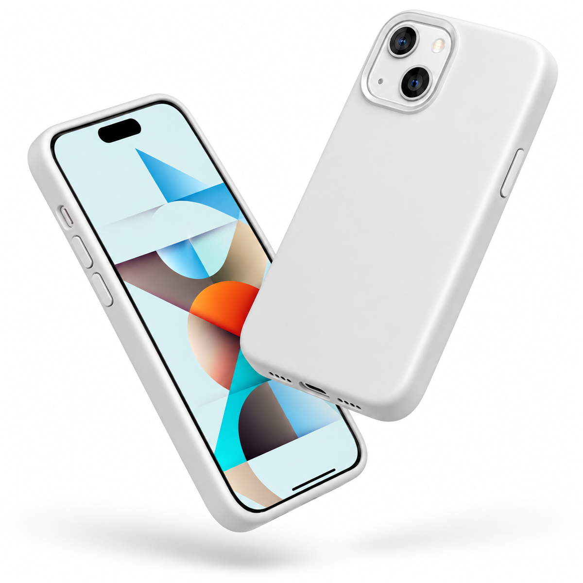 Premium Liquid Silicone Case for Apple iPhone 15 - White