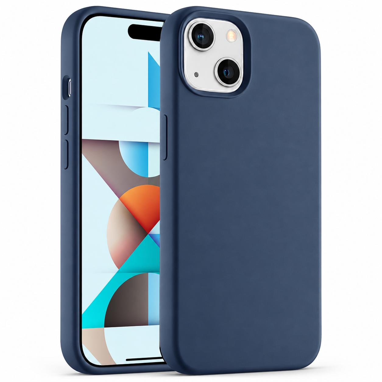 Premium Liquid Silicone Case for Apple iPhone 15 - Navy