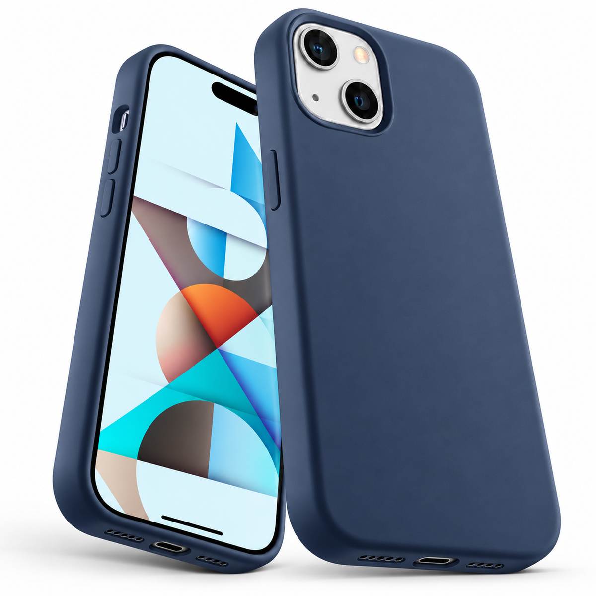 Premium Liquid Silicone Case for Apple iPhone 15 - Navy