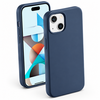 Premium Liquid Silicone Case for Apple iPhone 15 - Navy