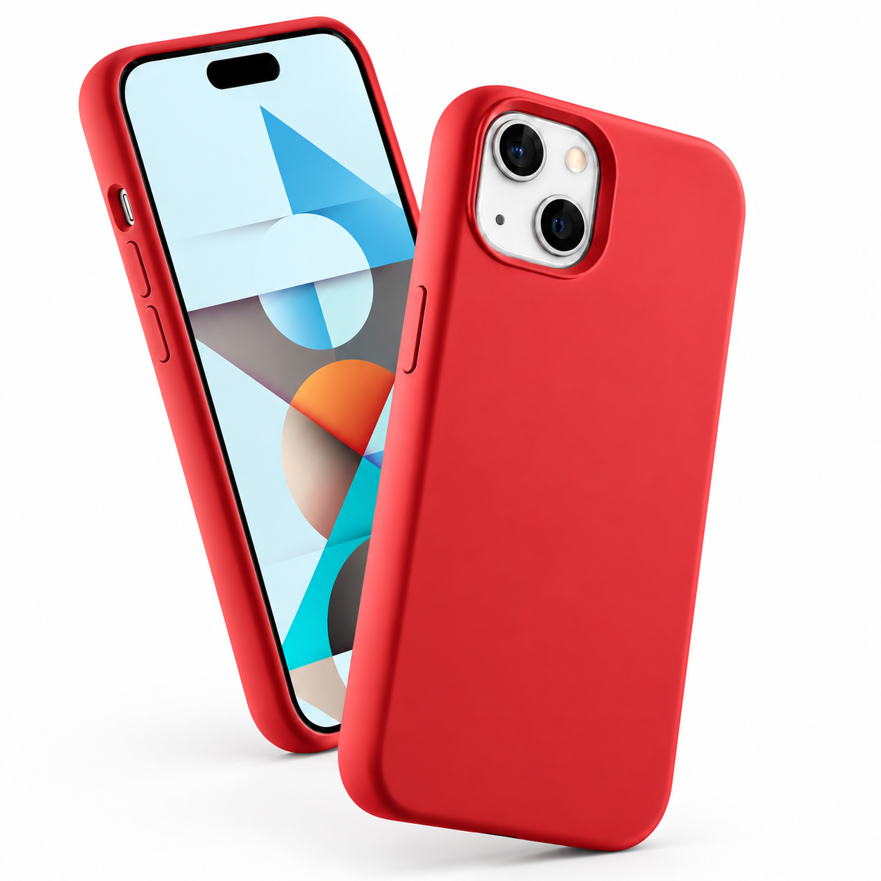 Premium Liquid Silicone Case for Apple iPhone 15 - Red