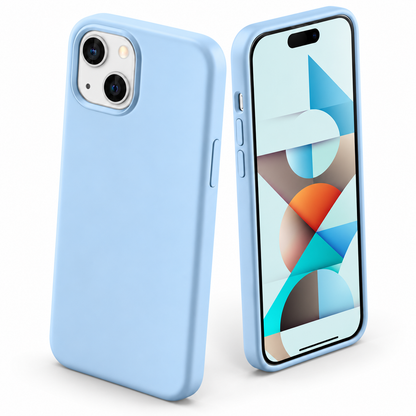 Premium Liquid Silicone Case for Apple iPhone 15 - Light Blue
