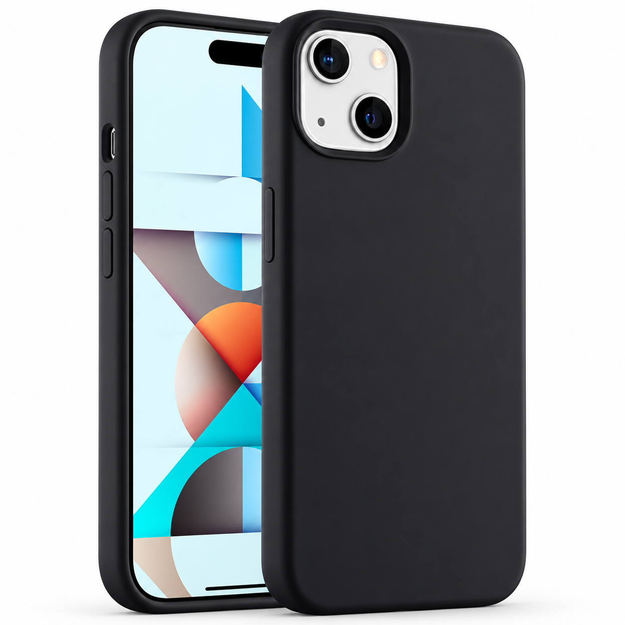 Premium Liquid Silicone Case for Apple iPhone 15 - Black