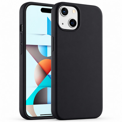 Premium Liquid Silicone Case for Apple iPhone 15 - Black