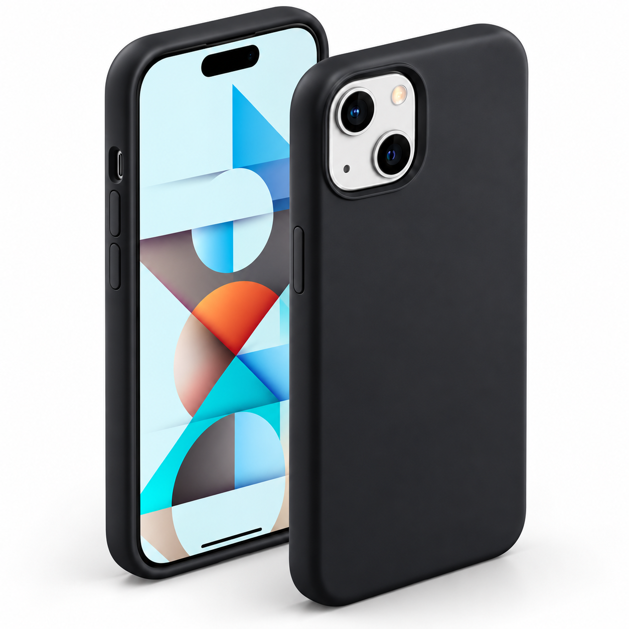 Premium Liquid Silicone Case for Apple iPhone 15 - Black