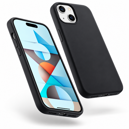 Premium Liquid Silicone Case for Apple iPhone 15 - Black