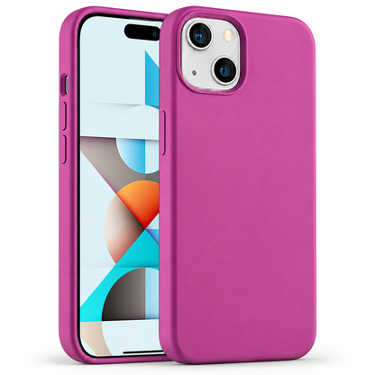 Premium Liquid Silicone Case for Apple iPhone 15 - Hot Pink